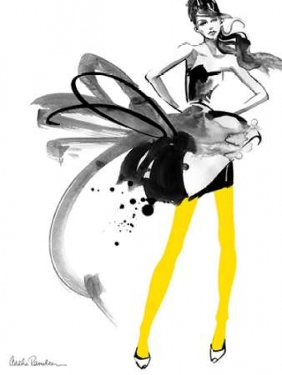 Yellow Tights Poster Print by Aasha Ramdeen - Item # VARPDXR718D